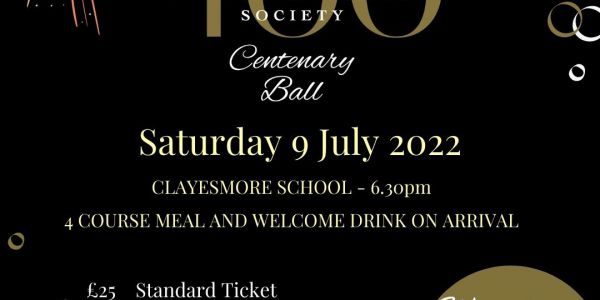The Old Clayesmorian Society Centenary Ball